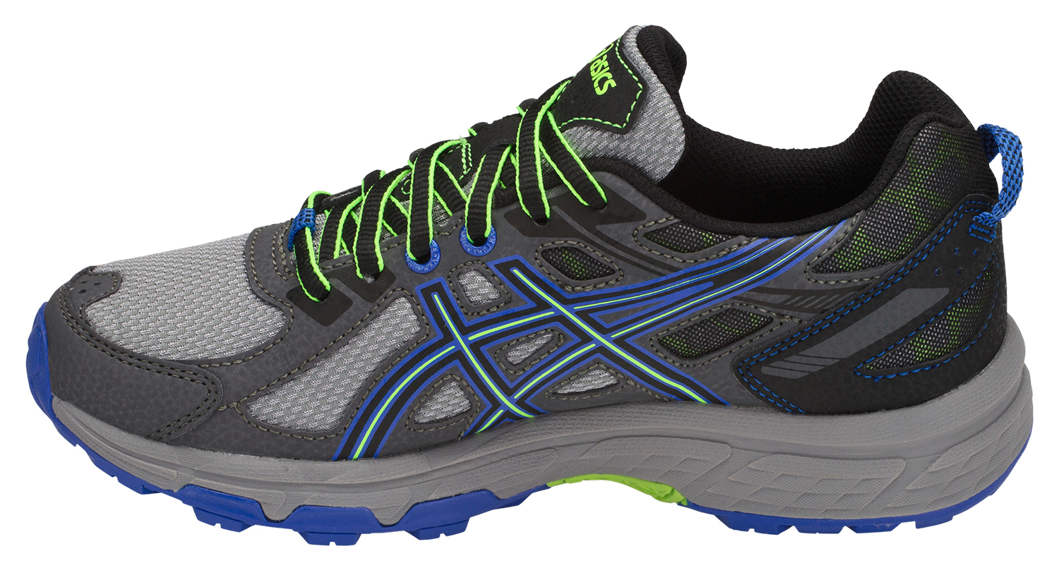 Asics Gel Venture 6 GS кроссовки внедорожники детские синие-серые - 5