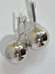 Шарики 2,25 (серьги из серебра)