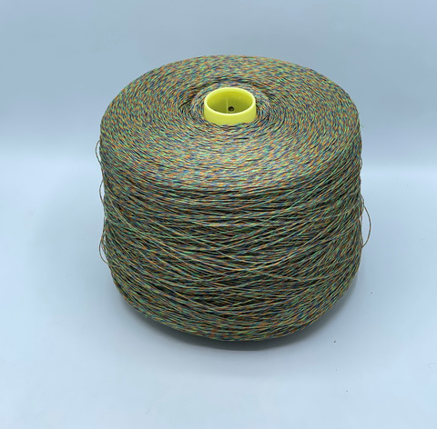 Бобинная пряжа, Frescolino, 500м, 100%Лен, Мультиколор, 39818