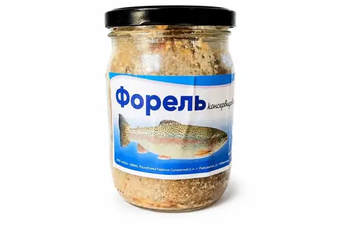 Форель в собственном соку,  500г