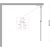 BelBagno UNO-L-1-TB-90-FL-Cr Душевая перегородка универсальная с односторонним входом, стекло рифлёное, профиль хром, 900x2000 мм