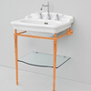 ArtCeram Hermitage HEA015 73 ORO Металическая структура со стеклянной полкой