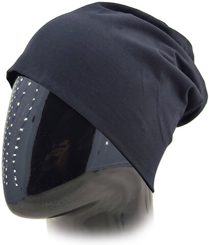 Картинка шапка-бини Skully Wear beanie cotton black - 4