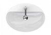 Geberit VariForm 500.773.01.2 Раковина с установкой на столешницу овальной формы, 60х45 см, с отв. под смеситель, без отв. перелива