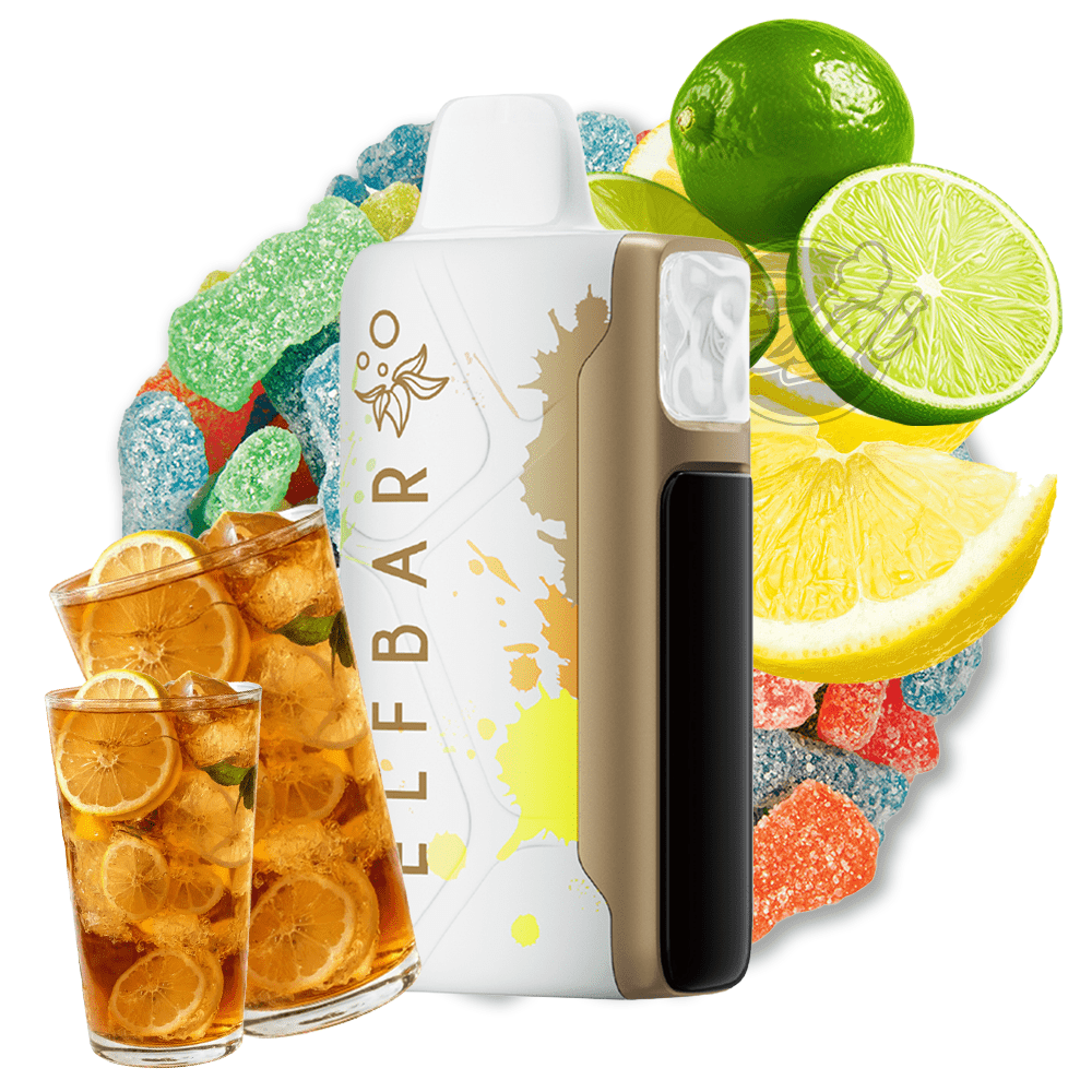 tea flavored disposable vape ELF BAR SOUR Flavors:Peach Green Grape How to Dispose of Case