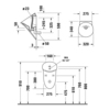 Duravit White Tulip 2817302000 Писсуар 320х340 мм., без смывного края, с вытяжкой, подача воды сзади, сток гориз., без "мушки",с HygieneGlaz, цвет белый
