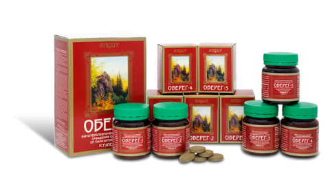 Фитотерапевтическая программа очищения организма от паразитов и шлаков 1 ступень ОБЕРЕГ Алфит