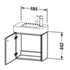 Duravit Vero Air 724500009 Раковина накладная500х250 мм, с 1 отв. под смеситель слева , цвет белый