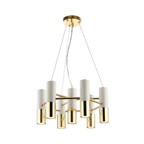 Люстра Ike Suspension белая-Gold 7 диаметр 42см.
