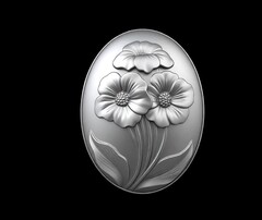 Молд Камея № 38 Цветы