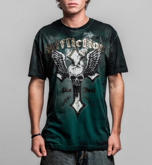 Футболка  Affliction LIVE FAST GREEN
