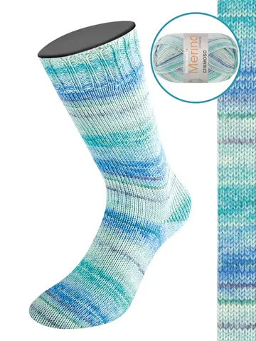 Пряжа Lana Grossa Meilenweit 100 Merino Extrafine Cremoso 4124