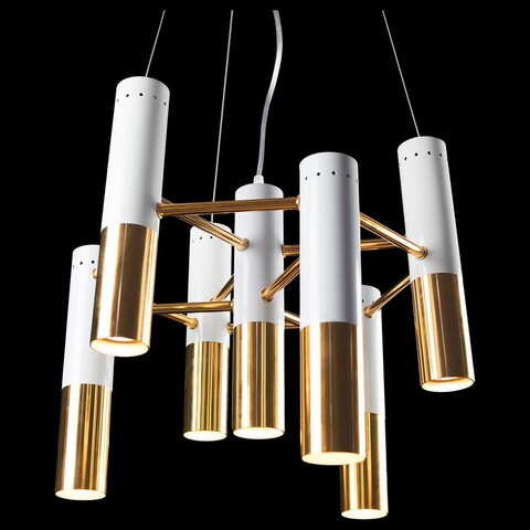 Люстра Ike Suspension белая-Gold 7 диаметр 42см.