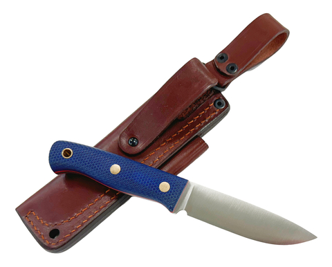 Нож Южный крест Ягд, сталь Elmax ,конв., микарта синяя насечка, 220.1156К