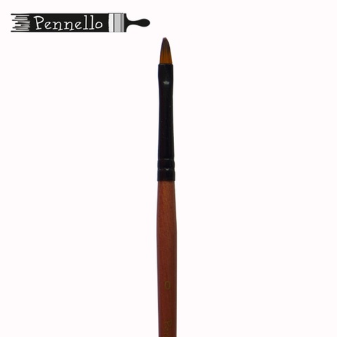кисть Pennello синтетика овальная №0 короткая ручка