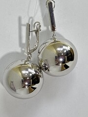 Шарики 2,25 (серьги из серебра)