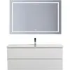 BelBagno KRAFT-1200-2C-SO-BO База под раковину подвесная с фрезерованными ручками по всей длине фасада с двумя выкатн. ящ., Bianco Opaco,1200x455x500