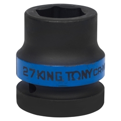 KING TONY (853527M) Головка торцевая ударная шестигранная 1", 27 мм