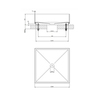 Gessi 316 54605#299 Раковина 400x400 мм., для установки на столешницу, без перелива, нержавеющая сталь, цвет черный матовый