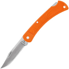 Фото Нож складной Folding Hunter LT, сталь 420HC, рукоять оранж.нейлон, подар.коробка