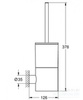GROHE Atrio 40314DA3 Ершик для унитаза с колбой