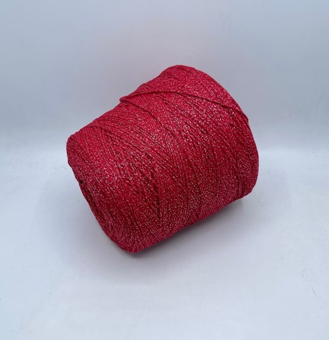 Linsieme (пр.Италия),art.Sirio, 150м/100гр,9% Кашемир, 18% Полиамид, 38% Меринос, 28%Вискоза, 7%Люрекс цвет-Красный+люрекс.арт.32084