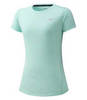 Mizuno Impulse Core Tee беговая футболка женская голубая - 1