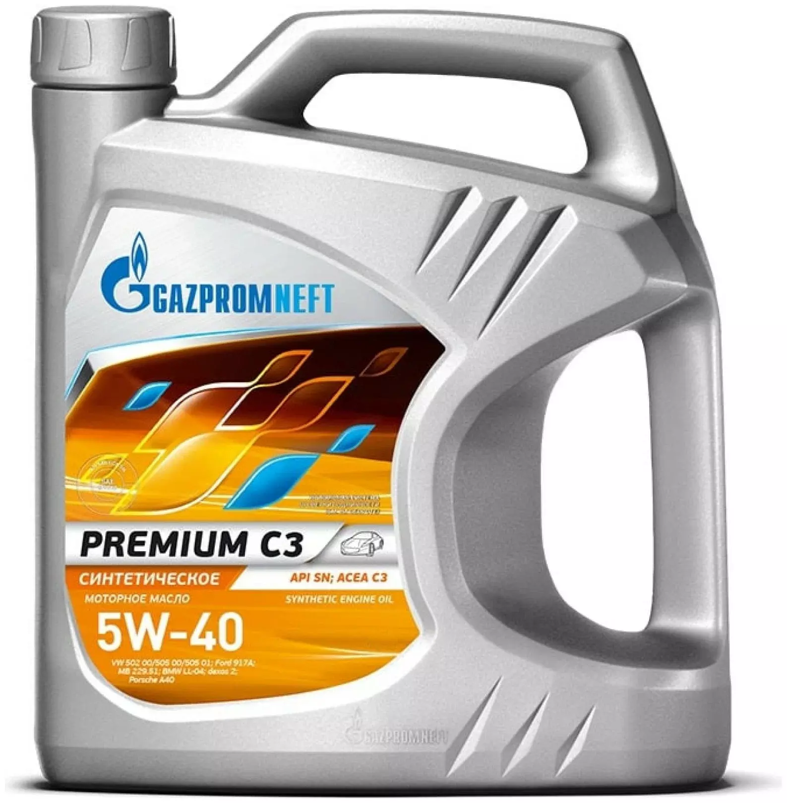 Масло моторное Gazpromneft Premium C3 5W40 синтетическое 4 л