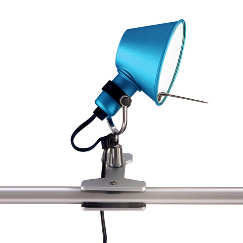 Фото: Настенный светильник Tolomeo Micro Pinza, голубой - основной вид