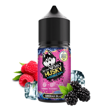 Жидкость HUSKY IMPORT DOUBLE ICE Salt (20MG STRONG) 30 ml - Siberian Black (Малина и ежевика)