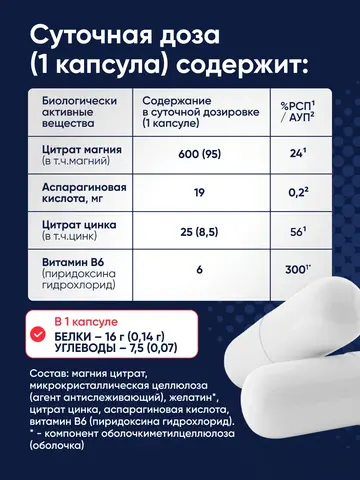 ZMA – комплекс для бустера тестостерона — фото 7