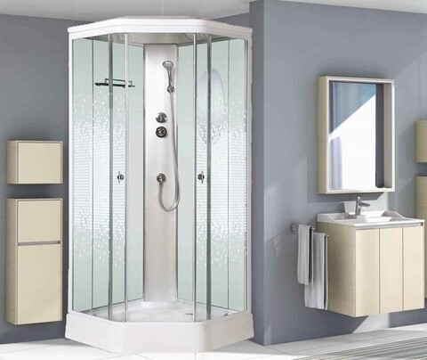 Душевая кабина Niagara Ultra NG-2306-01 (90х90х220) низкий поддон(16см),стекло мозаика