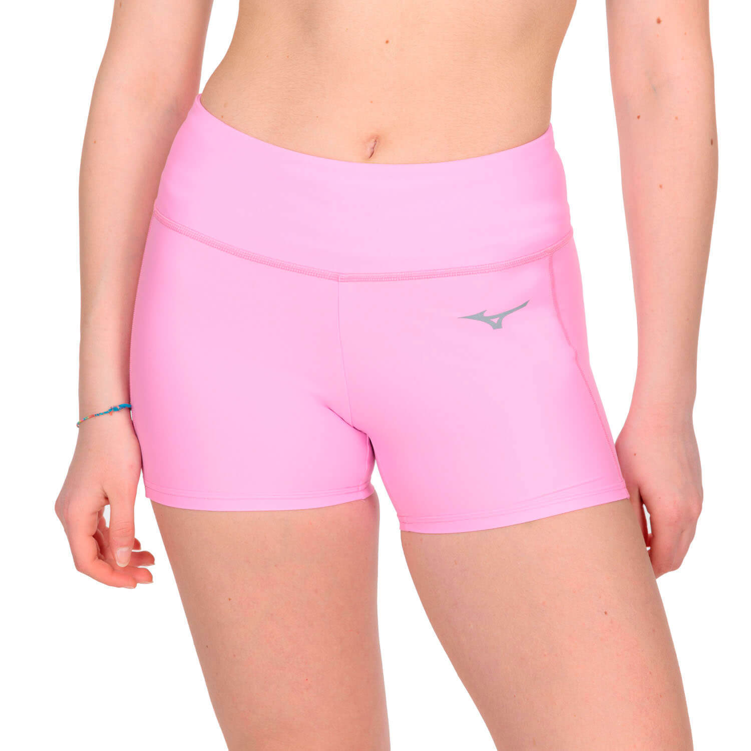 Mizuno Core Short Tight беговые тайтсы женские розовые