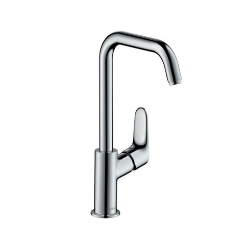 Hansgrohe Focus 31609000 Смеситель для раковины с высоким изливом и донным клапаном