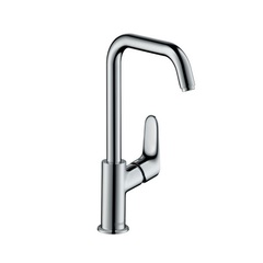 Hansgrohe Focus 31609000 Смеситель для раковины с высоким изливом и донным клапаном фото