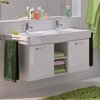 Geberit Renova Plan 879240000 Тумба под раковину, 120x46.3x47.8см, белый / меламин, структура дерева, матовый, белая / блестящая лакированная