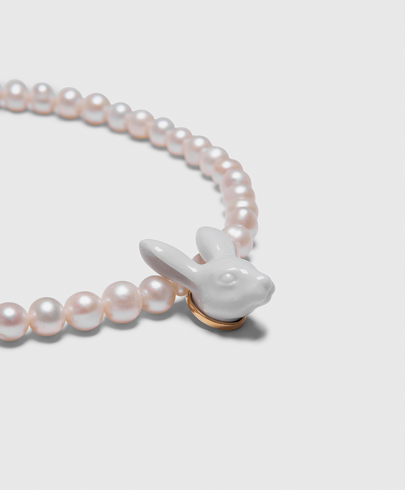 Подвеска RABBIT HEAD & PEARLS