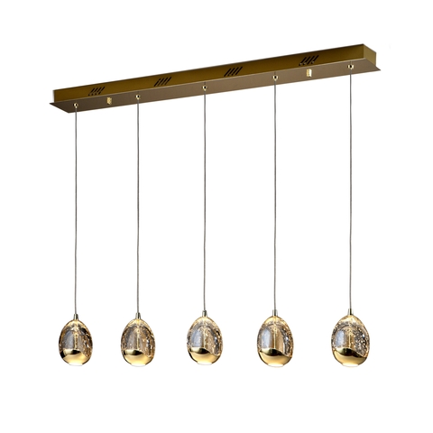 Фото: Подвесной светильник Rocio 5L золотой DIMMABLE - основной вид