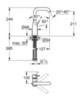 GROHE Essence 24177KF1 Смеситель однорычажный для раковины, размер L, фантомный чёрный