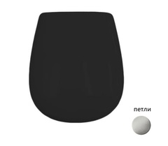 ArtCeram Azuley AZA001 03 71 Крышка с сиденьем для унитаза, цвет: чёрный фото