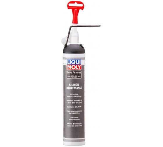 Силиконовый герметик Liqui Moly Silicon Dichtmasse schwarz черный 200гр