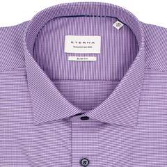 Сорочка мужская Eterna Slim Fit 4158-F170-93 лиловая из фактурной ткани