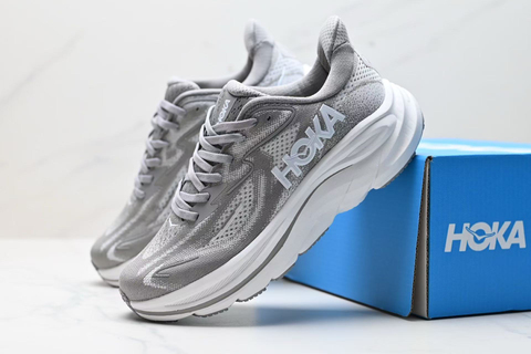 HOKA M CLIFTON 10 'Grey/White' 