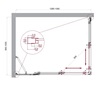BelBagno Luce LUCE-AH-21-130/100-C-CR Душевой уголок, 130x100, цвет: хром