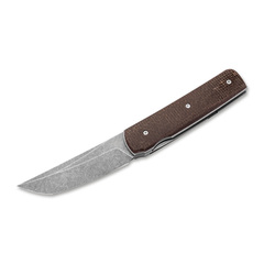 Фото Складной нож Boker Sanjo, сталь VG-10, рукоять микарта, коричневый