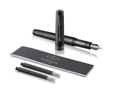 Ручка перьевая Parker Premier, Monochrome Black, F (1931431)