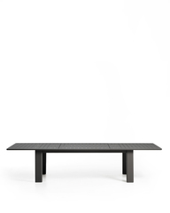 Раздвижной уличный стол Livorno из графитового алюминия, 233(350) x 100 см
