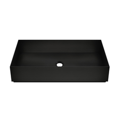 Gessi 316 54606#299 Раковина 600x350 мм., для установки на столешницу, без перелива, нержавеющая сталь, цвет черный матовый фото