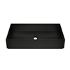 Gessi 316 54606#299 Раковина 600x350 мм., для установки на столешницу, без перелива, нержавеющая сталь, цвет черный матовый