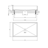 Gessi 316 54606#299 Раковина 600x350 мм., для установки на столешницу, без перелива, нержавеющая сталь, цвет черный матовый